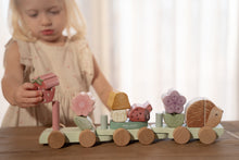 Load image into Gallery viewer, Girl playing with Fairy Garden Hedgehog Stacking Train
