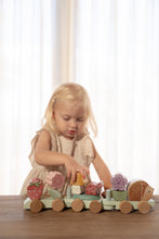 Load image into Gallery viewer, Girl playing with Fairy Garden Hedgehog Stacking Train
