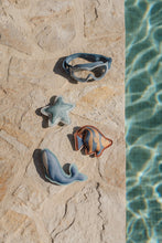 Load image into Gallery viewer, Little dutch Ocean World Dive Figures Set of three ocean-themed weighted learn to swim aids: a whale, a starfish, and a fish
