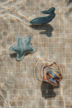 Load image into Gallery viewer, Little dutch Ocean World Dive Figures Set of three ocean-themed weighted learn to swim aids: a whale, a starfish, and a fish
