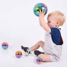 Load image into Gallery viewer, Sensory Reflective Colour Burst Balls Touch TickiT Shapes Shape Sensory Reflective Mirror Metallic Hand eye coordination educational Colour Ball
