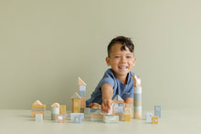 Load image into Gallery viewer, Little Dutch Building Blocks - Blue with boy
