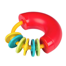 Load image into Gallery viewer, Musical Rings Sound Shapes Shape set Sensory Rattle Musical Music Hand eye coordination hand eye co-ordination Halilit educational Construction Colour Bell Beads

