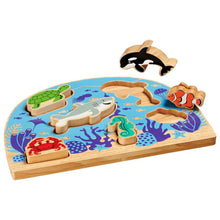 Load image into Gallery viewer, Lanka Kade Sealife Shape Sorter Jigsaw Shape sorter  colours  wooden toys  educational toys pre school toys preschool toys learning through play animals learning toddler toys Good little Egg
