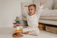 Load image into Gallery viewer, boy playing with little Dutch Spiral Tower Vintage
