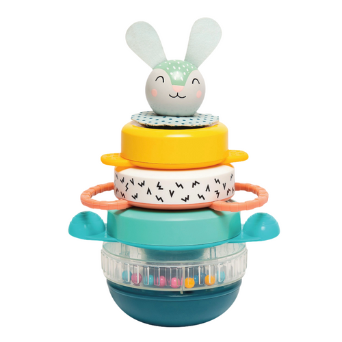 Hunny Bunny Stacker TAF12445 Taf Toys Good Little Egg Toy Stacking Stack Sensory Problem Solving Play Physical Play Motor Skills Hand eye coordination hand eye co-ordination educational Creative Blocks 