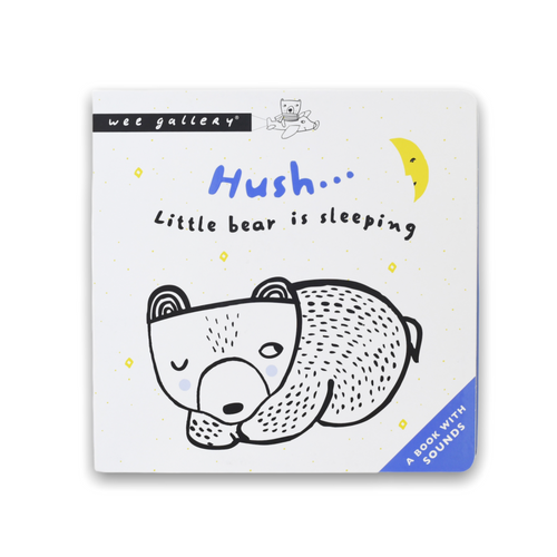 Sound Book Hush! Wee Gallery Sound Sensory Noisy Noise educational Book Black and white Animals