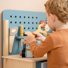 Load image into Gallery viewer, boy playing with little dutch Workbench
