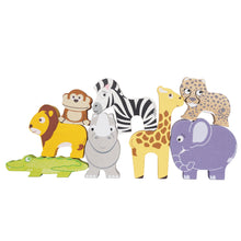 Load image into Gallery viewer, Le Toy Van African Stacking Animals and Bag
