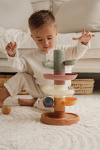 Load image into Gallery viewer, boy playing with little Dutch Spiral Tower - Vintage
