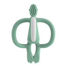 Load image into Gallery viewer, Toy  Textured  Texture  Teething  Teether  Monkey  Matchstick Monkey Teething Toy Grey  Matchstick  Grasp  Mint Green Matchstick Monkey Original Teething Toy  Chew  Baby  Animals
