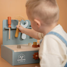 Load image into Gallery viewer, boy playing with Mini Workbench
