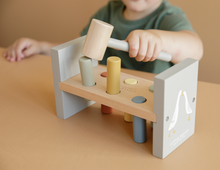Load image into Gallery viewer, child playing with Pounding bench little goose

