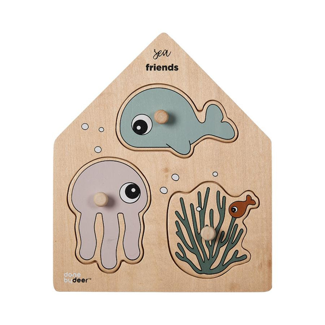 Peg Puzzle Sea Friends see animals jigsaw done by deer