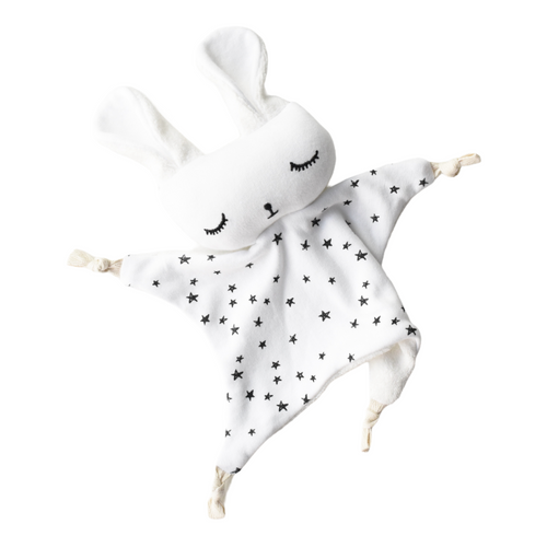 Wee Gallery Cuddle Bunny Stars baby comforter