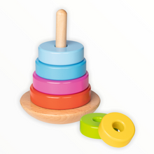 Load image into Gallery viewer, Stacking Tower 58925 Goki Good Little Egg Toy Stacking Stack Sensory Problem Solving Play Physical Play Motor Skills Hand eye coordination hand eye co-ordination educational Creative Blocks
