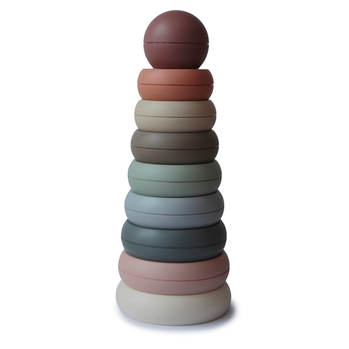 Mushie stacking tower