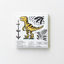 Load image into Gallery viewer, Colour me - Who&#39;s likes dinosaur? Bath bookWee Gallery Water Toy Sensory Physical Play observe educational Colour Book Black and white Bath Animals
